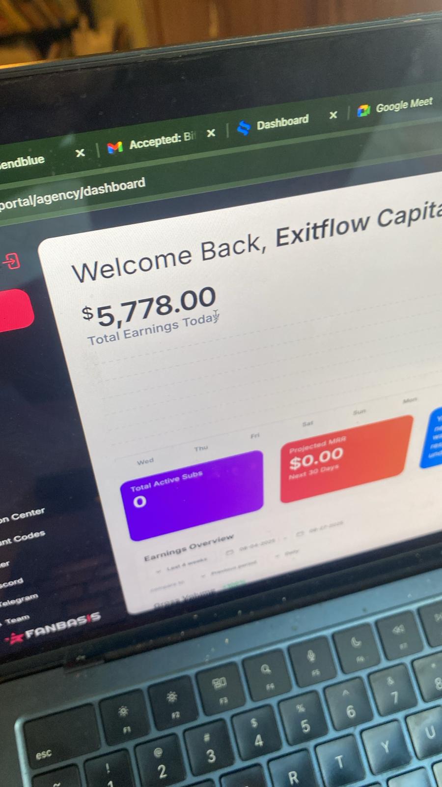 Exitflow Capital, $5,778 today